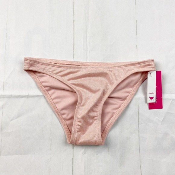 Xhilaration Metallic Textured Cheeky Bikini Bottom - Picture 2 of 5